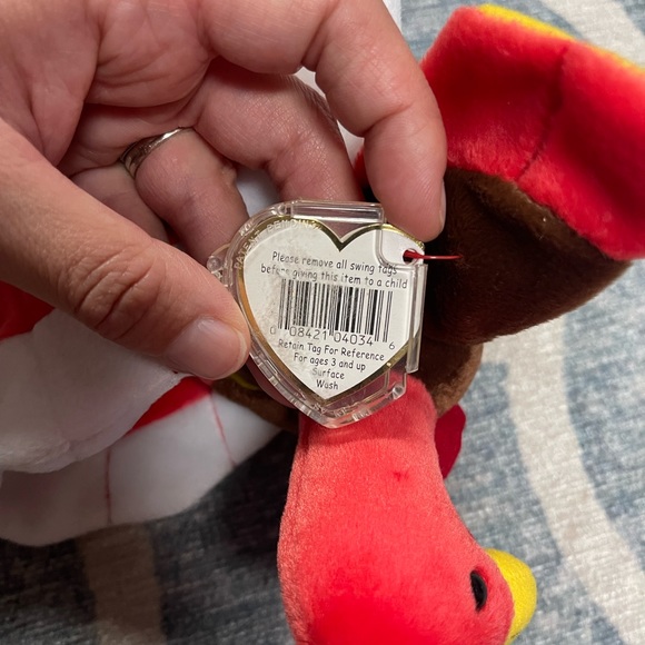 **RARE**MULTIPLE TAG ERRORS** Ty Beanie Baby Gobbles the turkey - Picture 8 of 9